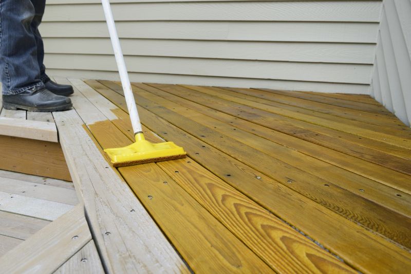 Spring Deck Staining